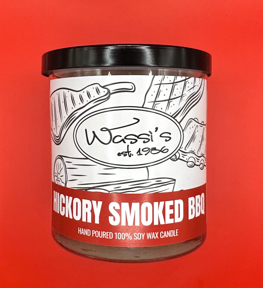 Wassi’s Single Wick Candle - Hickory Smoked BBQ